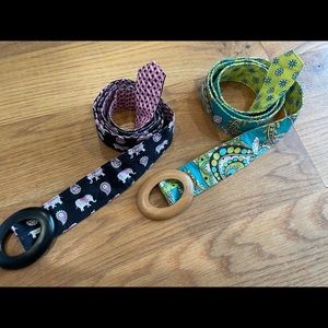 Set of two Vera Bradley Belts
